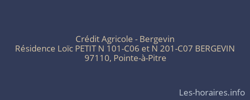 Crédit Agricole - Bergevin