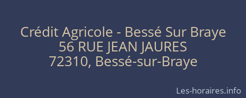 Crédit Agricole - Bessé Sur Braye