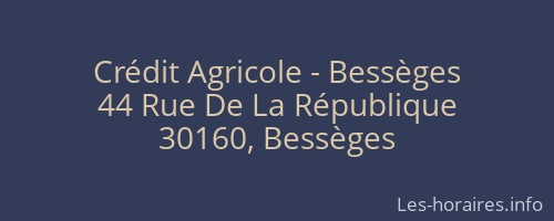 Crédit Agricole - Bessèges