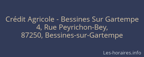 Crédit Agricole - Bessines Sur Gartempe