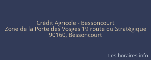 Crédit Agricole - Bessoncourt