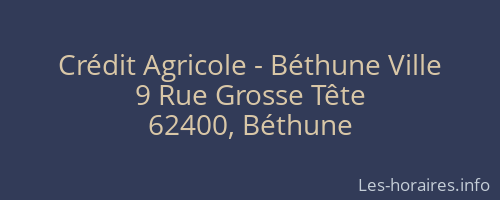 Crédit Agricole - Béthune Ville