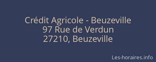 Crédit Agricole - Beuzeville
