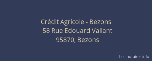 Crédit Agricole - Bezons