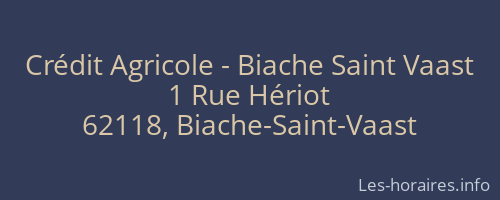 Crédit Agricole - Biache Saint Vaast