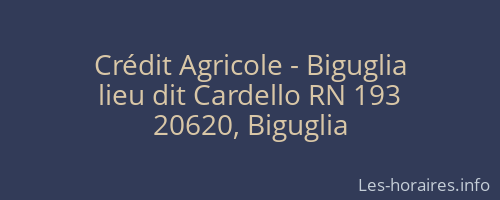 Crédit Agricole - Biguglia