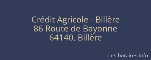 Crédit Agricole - Billère