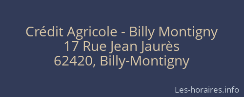 Crédit Agricole - Billy Montigny