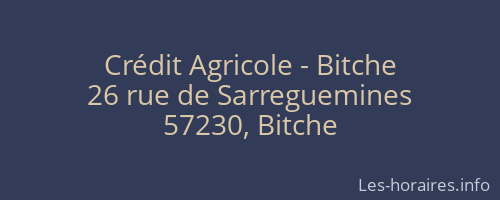 Crédit Agricole - Bitche