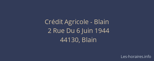 Crédit Agricole - Blain