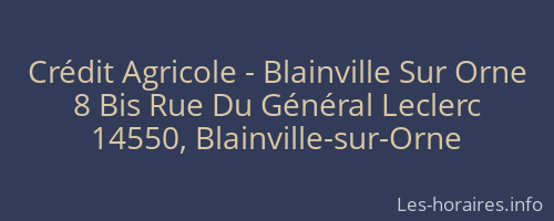 Crédit Agricole - Blainville Sur Orne