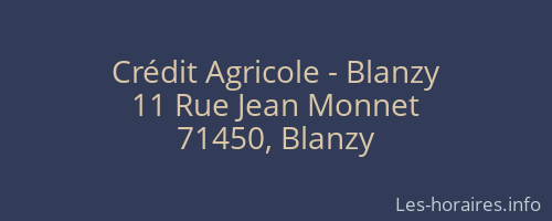 Crédit Agricole - Blanzy