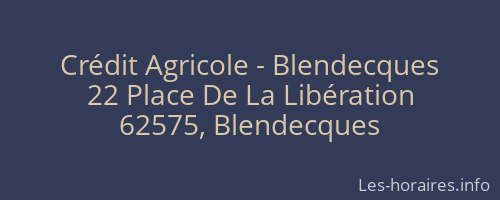 Crédit Agricole - Blendecques