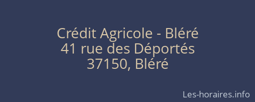 Crédit Agricole - Bléré