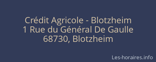 Crédit Agricole - Blotzheim