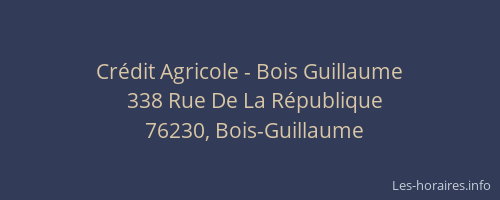 Crédit Agricole - Bois Guillaume