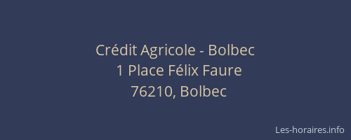Crédit Agricole - Bolbec