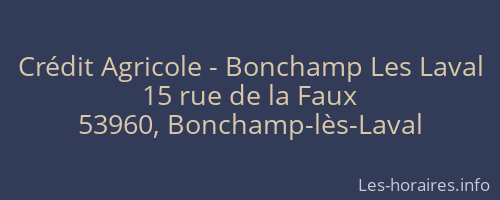 Crédit Agricole - Bonchamp Les Laval