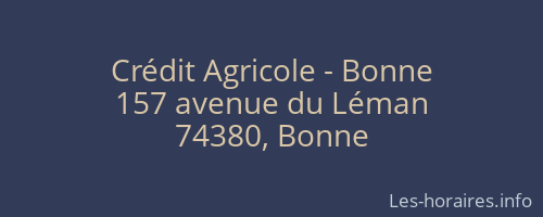 Crédit Agricole - Bonne