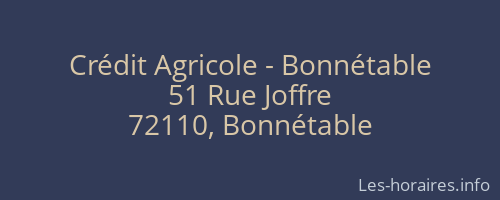 Crédit Agricole - Bonnétable