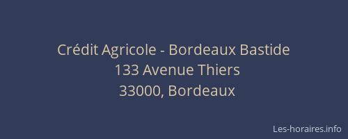 Crédit Agricole - Bordeaux Bastide