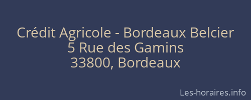 Crédit Agricole - Bordeaux Belcier