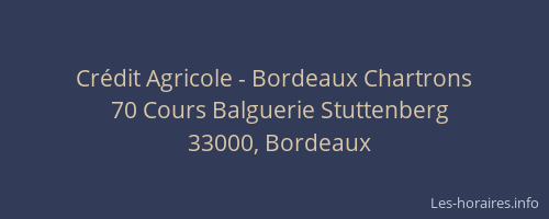 Crédit Agricole - Bordeaux Chartrons