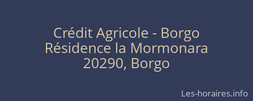 Crédit Agricole - Borgo
