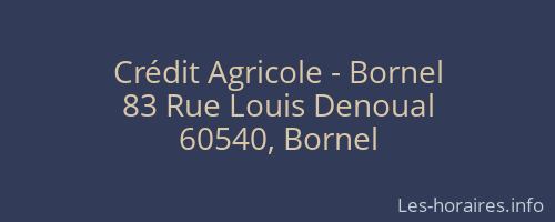 Crédit Agricole - Bornel