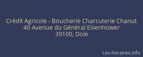 Crédit Agricole - Boucherie Charcuterie Chanut