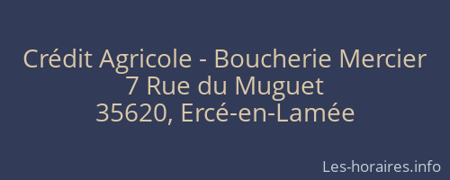 Crédit Agricole - Boucherie Mercier