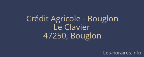 Crédit Agricole - Bouglon