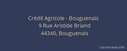 Crédit Agricole - Bouguenais