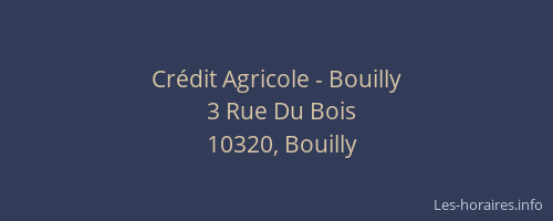 Crédit Agricole - Bouilly