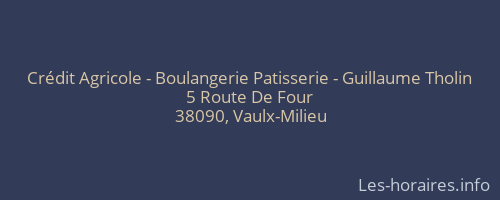 Crédit Agricole - Boulangerie Patisserie - Guillaume Tholin