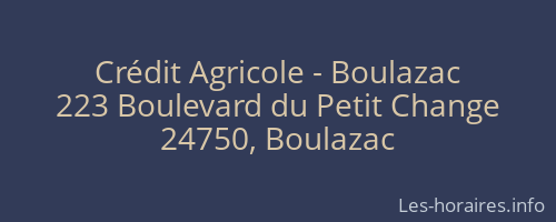 Crédit Agricole - Boulazac