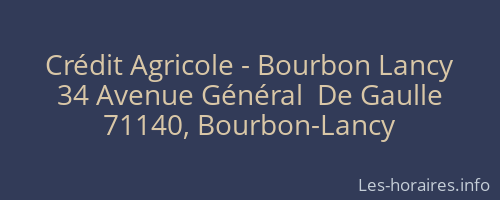 Crédit Agricole - Bourbon Lancy