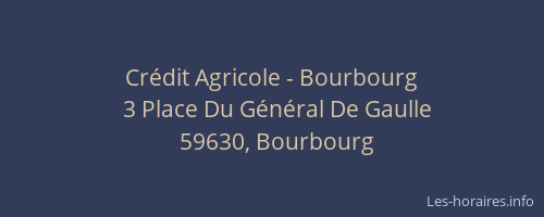 Crédit Agricole - Bourbourg