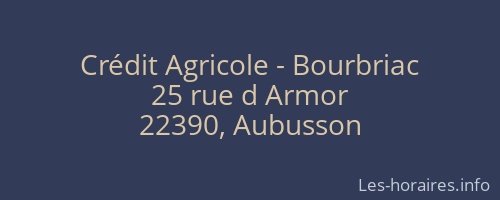 Crédit Agricole - Bourbriac