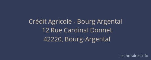 Crédit Agricole - Bourg Argental
