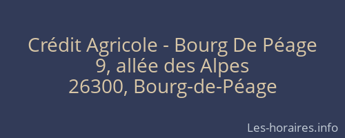 Crédit Agricole - Bourg De Péage