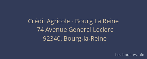 Crédit Agricole - Bourg La Reine