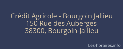 Crédit Agricole - Bourgoin Jallieu