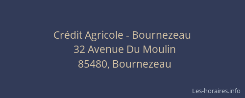 Crédit Agricole - Bournezeau