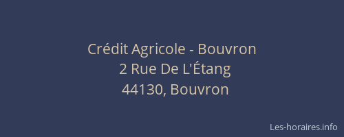 Crédit Agricole - Bouvron