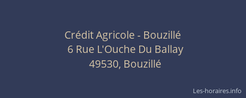 Crédit Agricole - Bouzillé