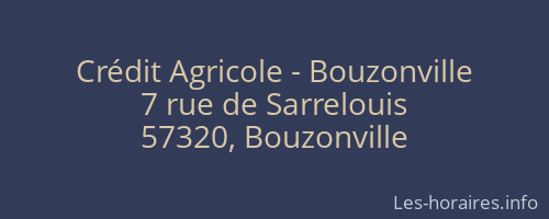 Crédit Agricole - Bouzonville