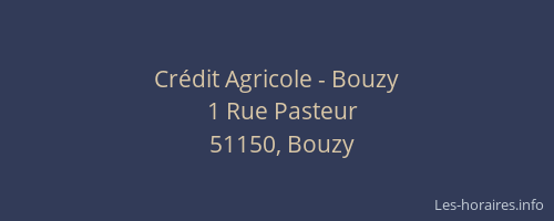 Crédit Agricole - Bouzy