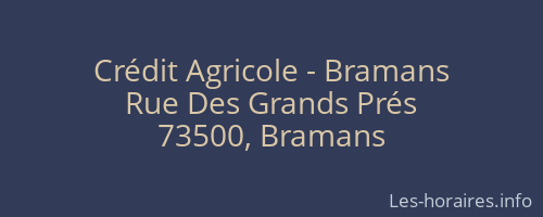 Crédit Agricole - Bramans
