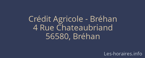 Crédit Agricole - Bréhan